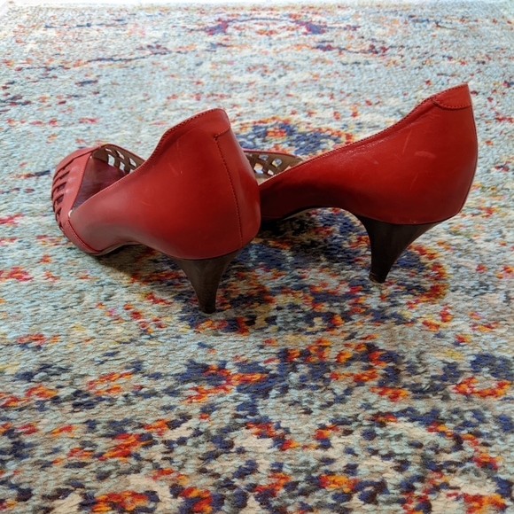 Van Eli red leather heels - Picture 2 of 9